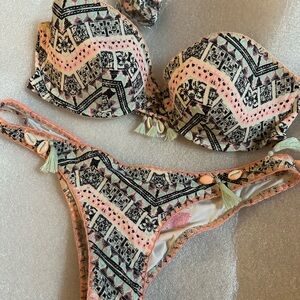 Victoria's Secret Multicolor Bikini with Tassels